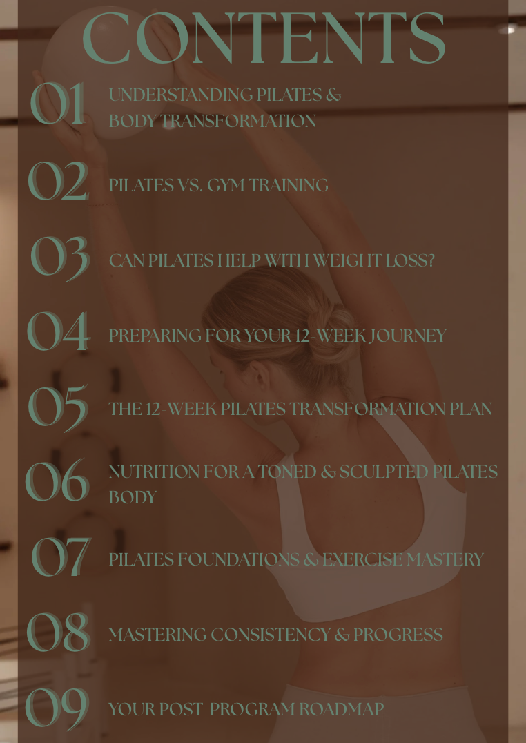 STRONG.SCULPTED.ALIGNED. The Ultimate 12 Week Pilates Transformation Guide