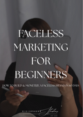 Faceless Marketing Guide for Beginners - How to Build & Monetize a Faceless Brand in 60 Days