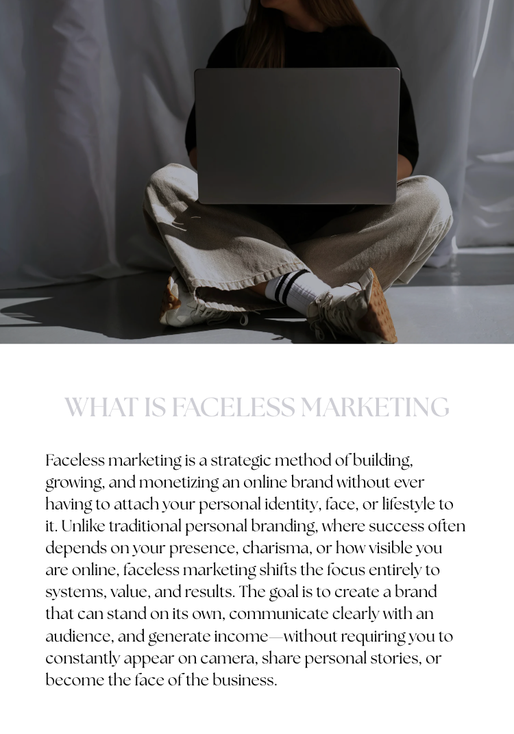 Faceless Marketing Guide for Beginners - How to Build & Monetize a Faceless Brand in 60 Days