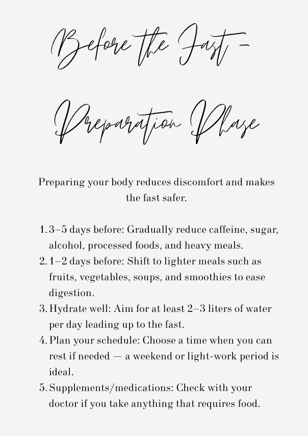 3 Day Water Fasting Guide