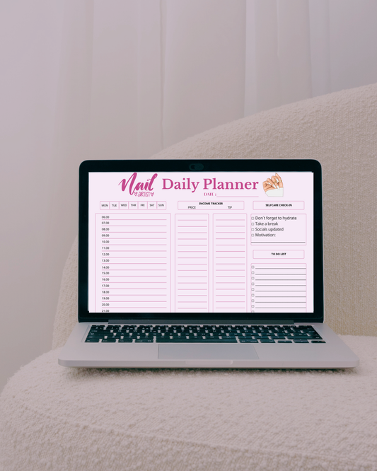 Nail Tech Daily Planner